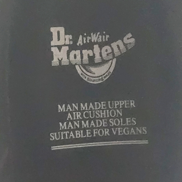 New Dr. Martens Cherry Red Air Wair Vegan RubOff 1460 Lace Up Boots - Picture 14 of 15